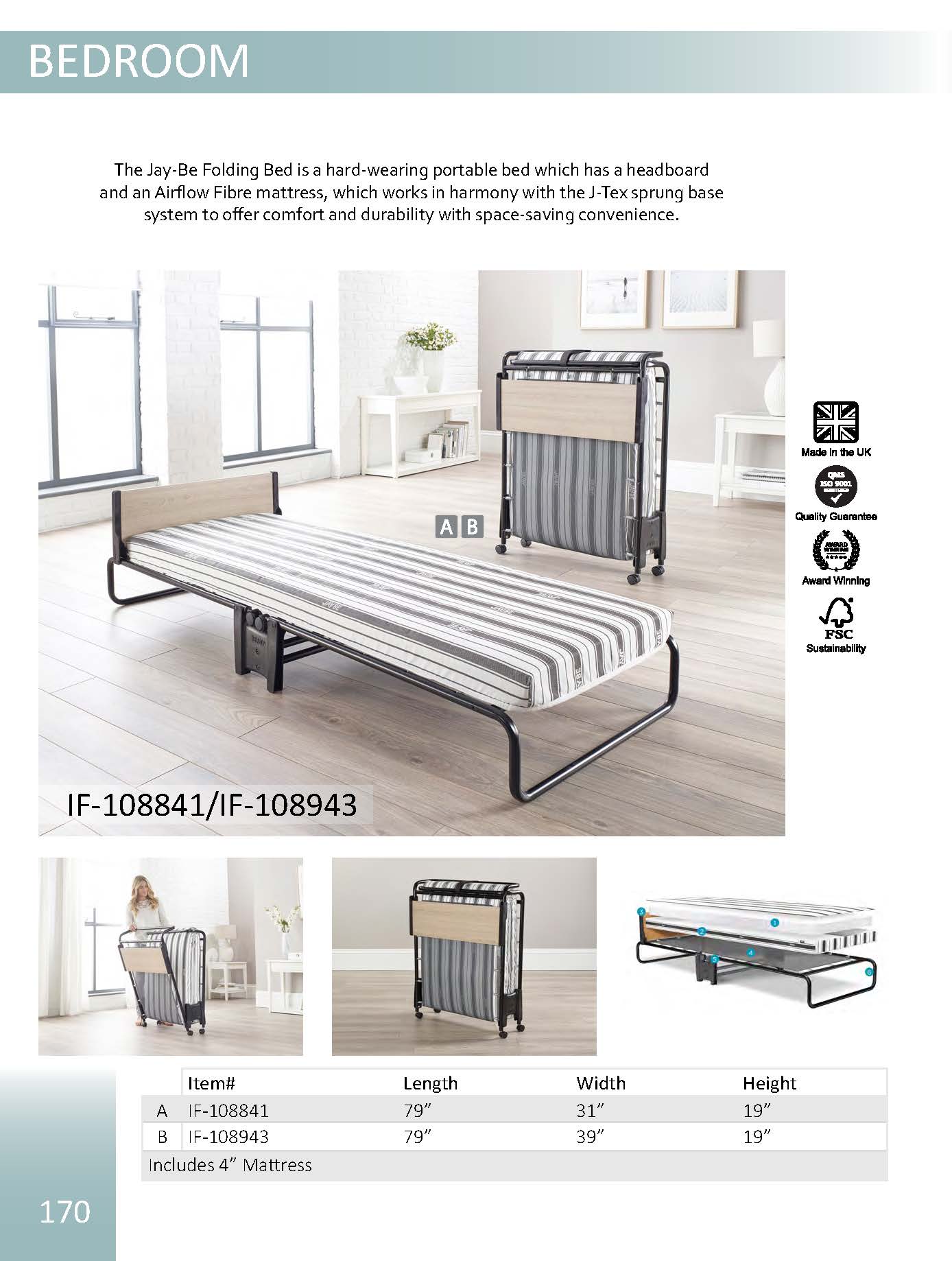 IF-108841/ IF-108943 FOLDING BEDS