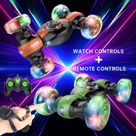Stunt  car Model 2 (hand  remote control+gravity induction  watch)