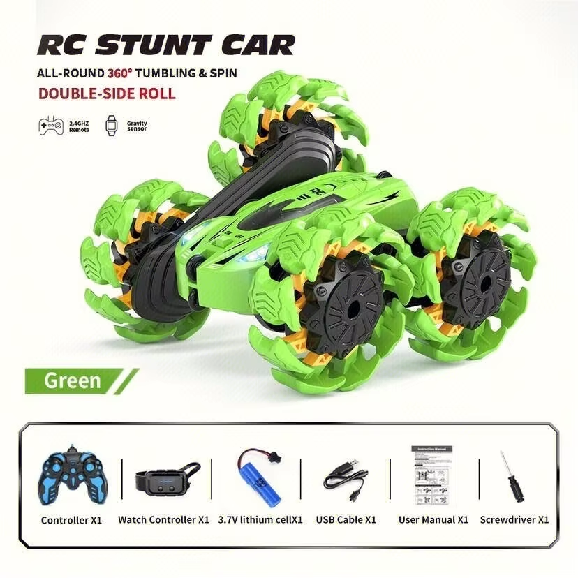 Stunt Car (hand  remote control+gravity induction  watch)