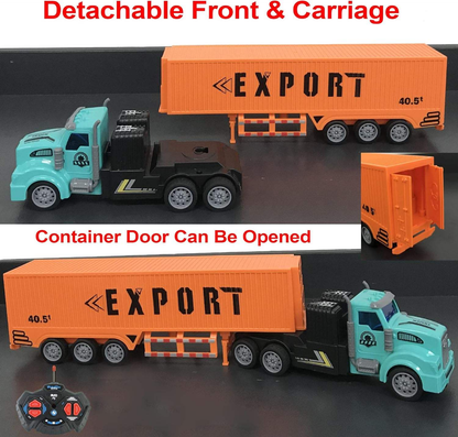 1：48 Scale four function light remote control container trailer