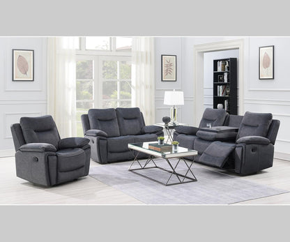 Finley Set Grey Sofa Plus Recliner