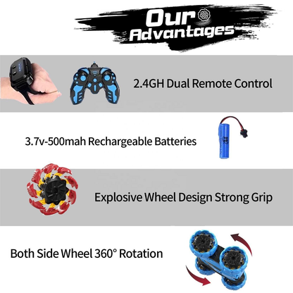 Stunt Car (hand  remote control+gravity induction  watch)