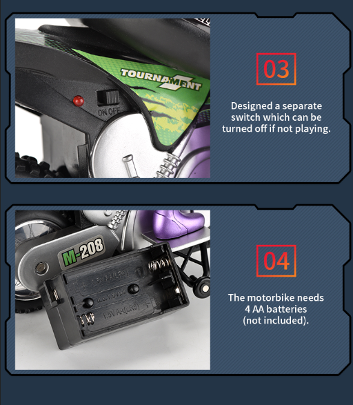 Stunt  motorcycle (hand  remote  control) Model 1