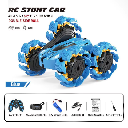 Stunt Car (hand  remote control+gravity induction  watch)