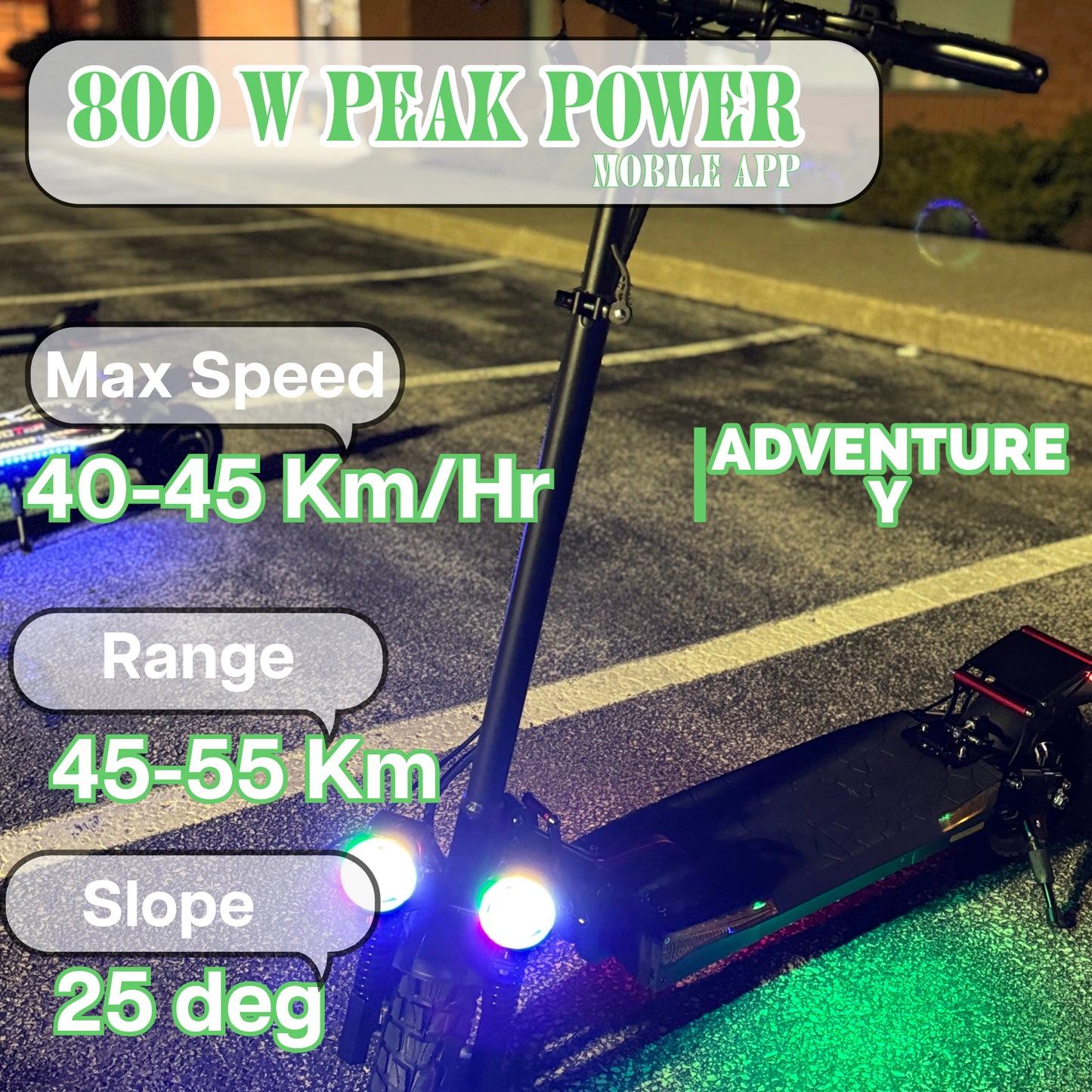 Adventure Y Electric Scooter 40- 45 Km/hr Best Deal with Free Helmet