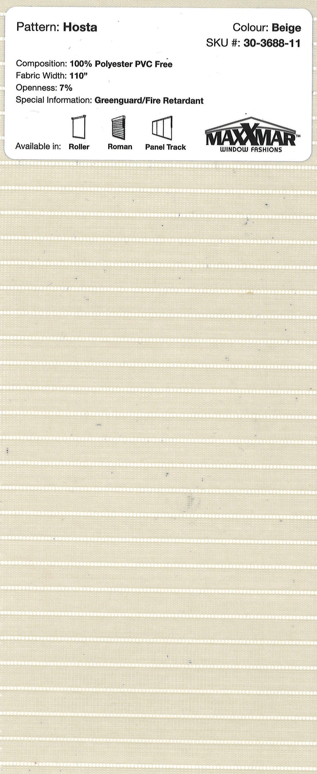 Roller Blinds EcoFlex Tender 48x60 inch