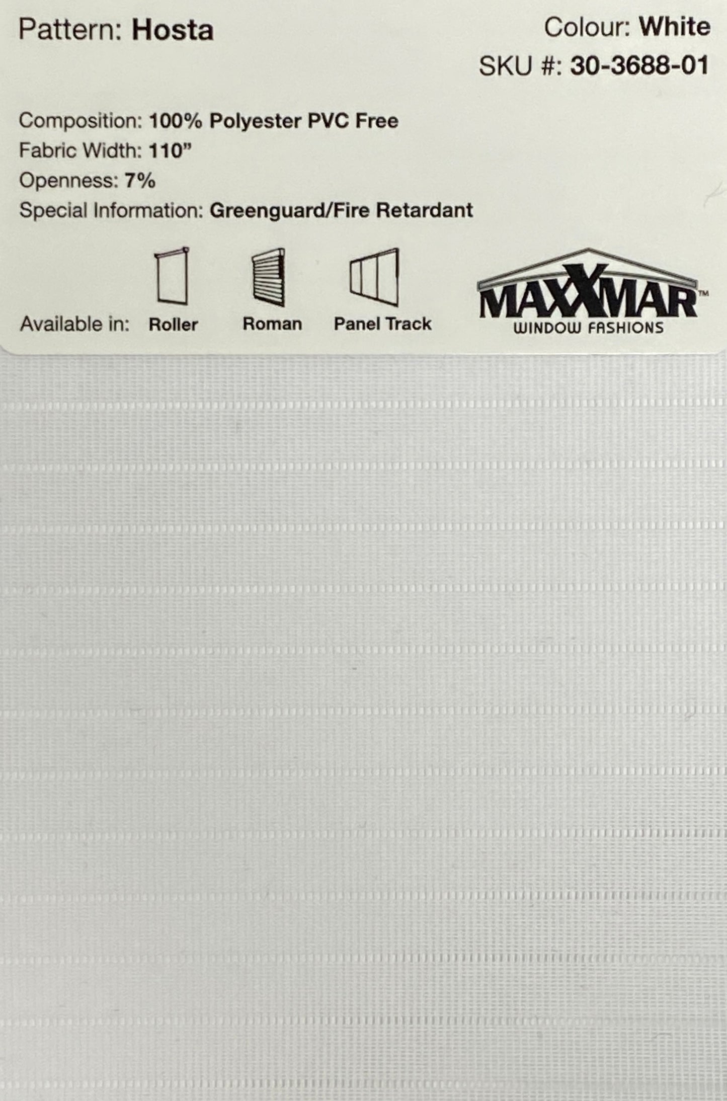 Roller Blinds EcoFlex Tender 48x60 inch