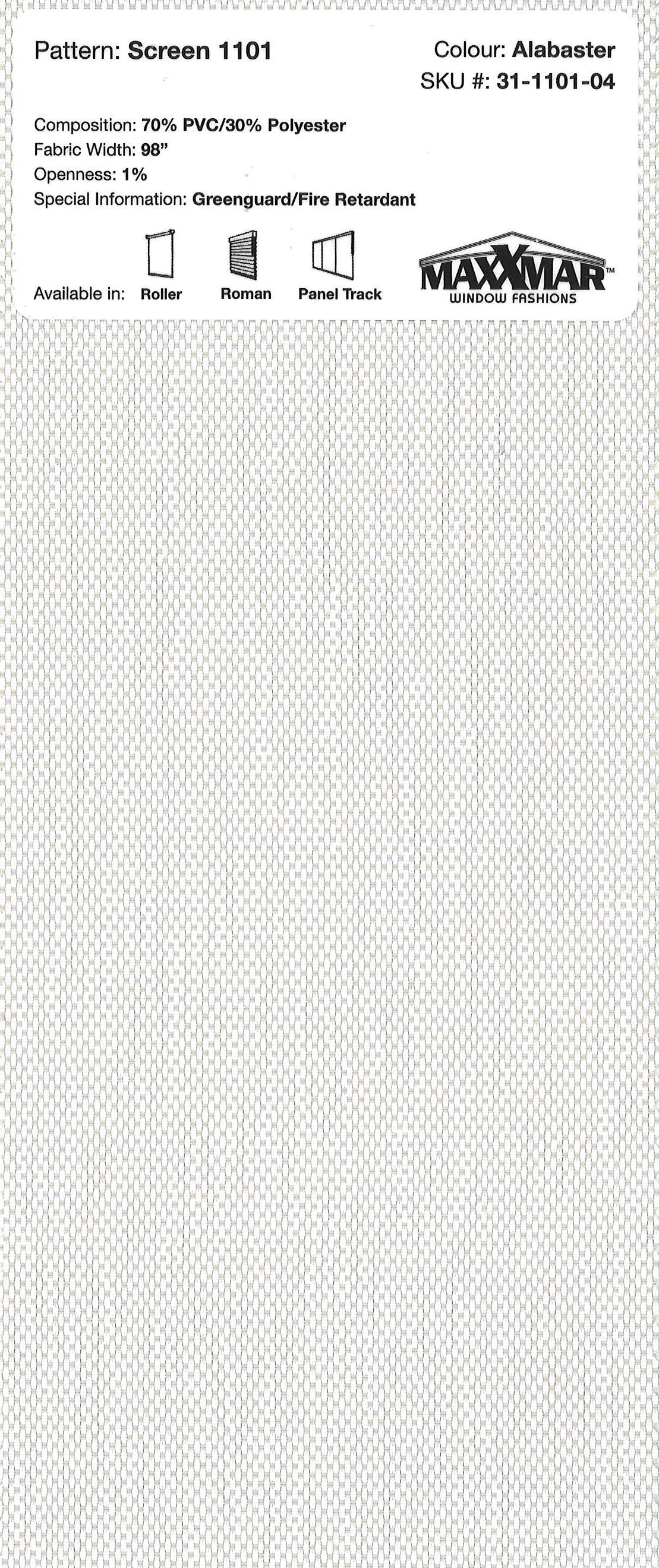 Roller Blinds EcoFlex Tender 48x60 inch