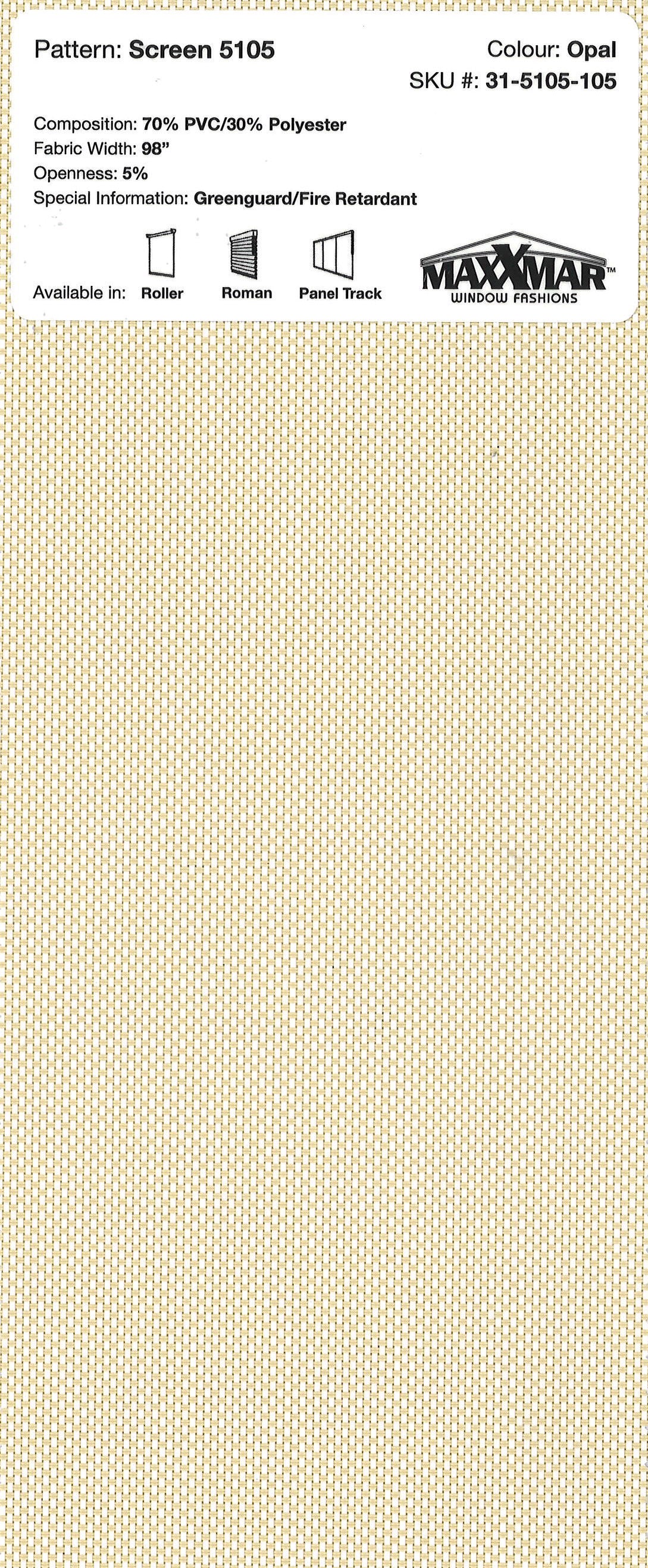 Roller Blinds EcoFlex Tender 48x60 inch