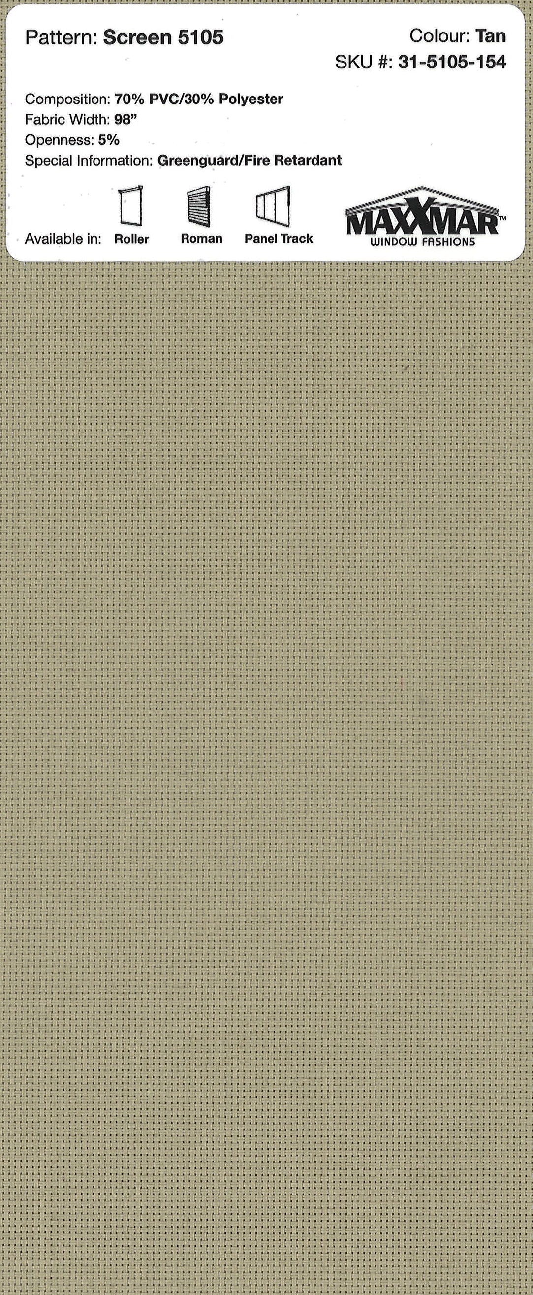 Roller Blinds EcoFlex Tender 48x60 inch