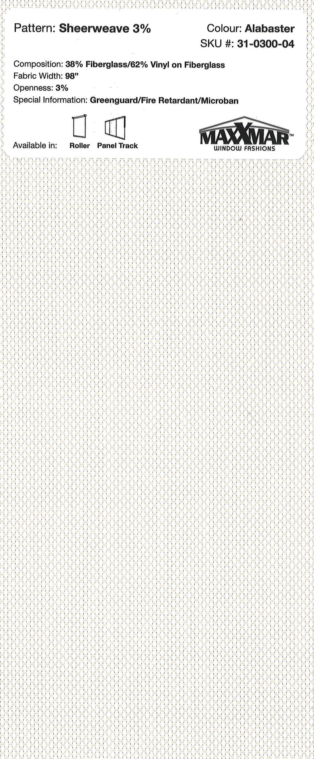 Roller Blinds EcoFlex Tender 48x60 inch