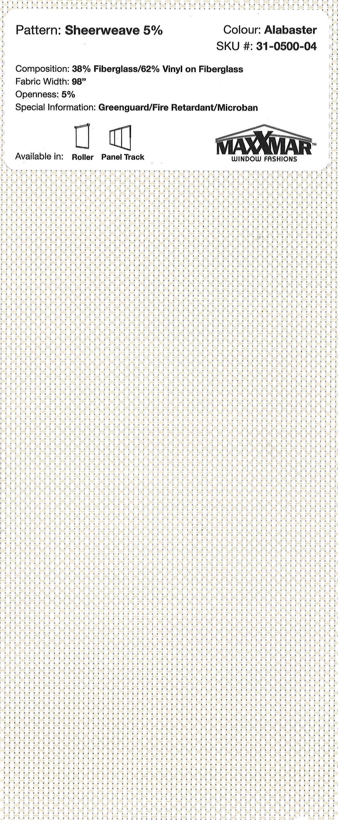 Roller Blinds EcoFlex Tender 48x60 inch