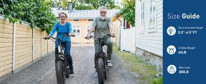 Hiboy EX6 Step-thru Fat Tire Electric Bike Black Colour