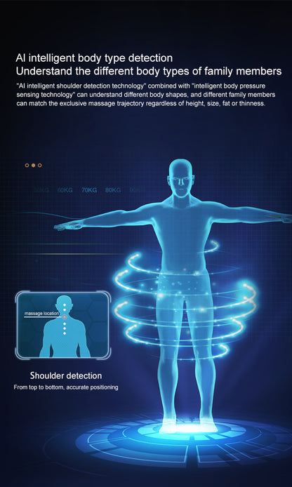 Luxury Shiatsu 4D Massage Chair Black